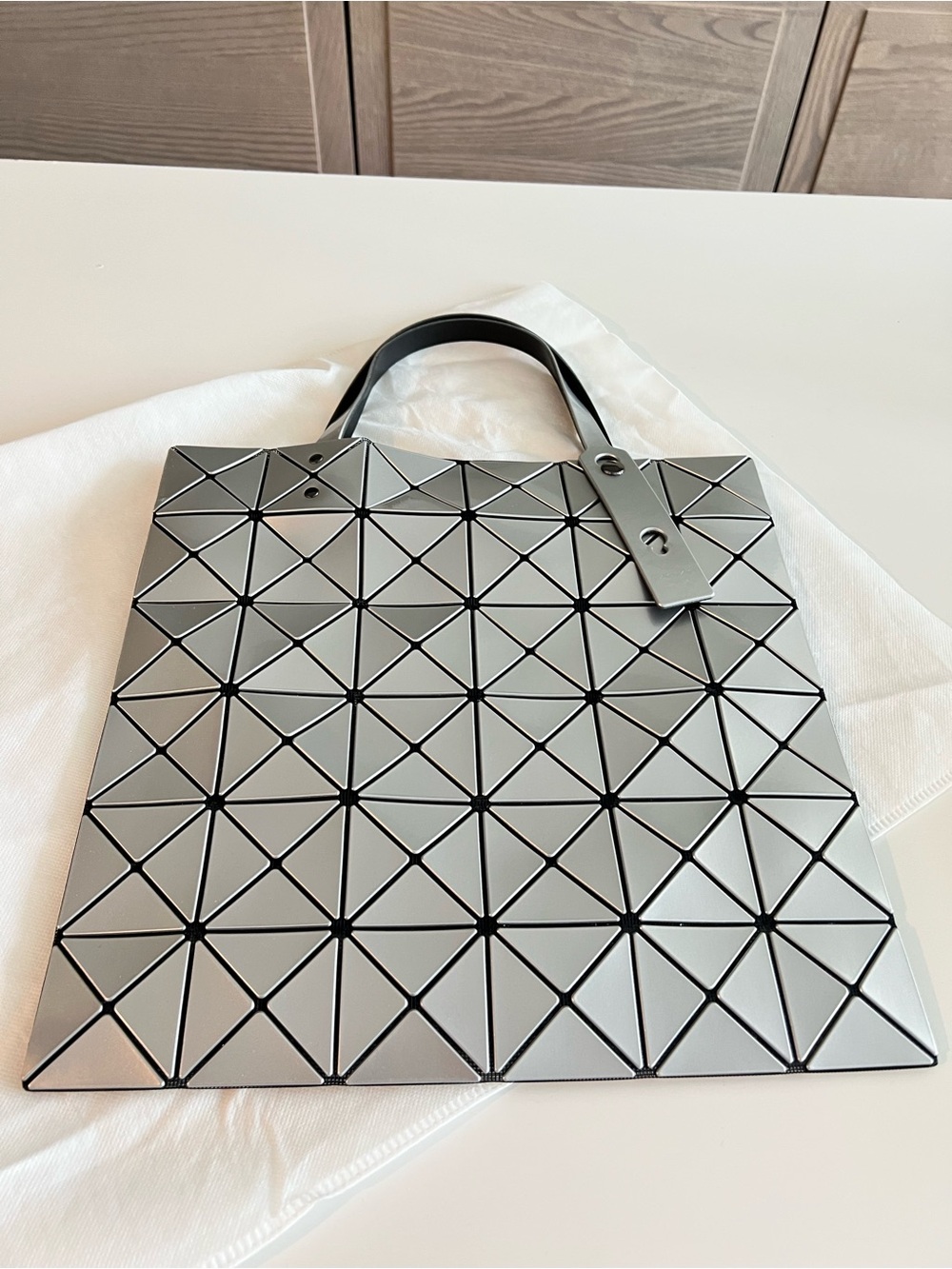 Issey Miyake Silver BAO BAO Geometric Tote - Picture 11 of 14